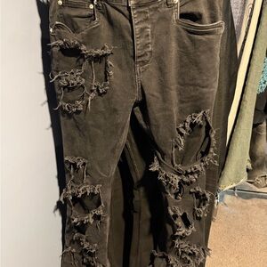 mijko distressed bootcut jeans